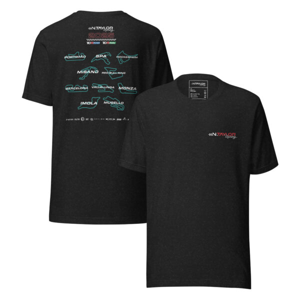 NTaylor Racing, 2025 TCR Tracks - Unisex t-shirt, Black - Image 5